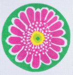 Stitch Rock Designs - Pink Daisy Ornament